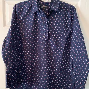 Banana Republic Long Sleeved Blouse with Ruffles